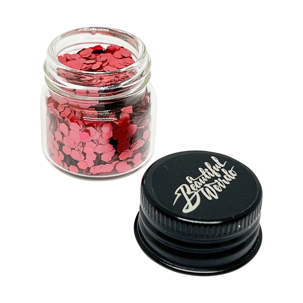 FIRECRACKER RED ECO GLITTER - CHUNKY