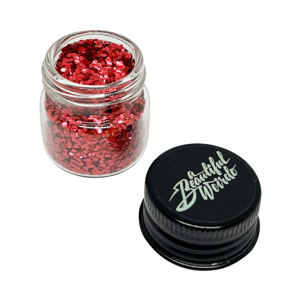 FIRECRACKER RED ECO GLITTER - MEDIUM