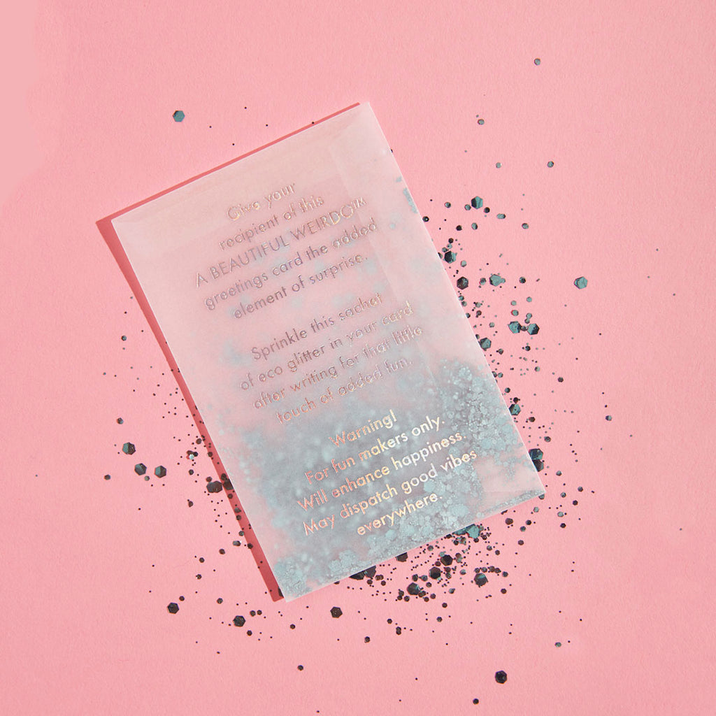 YOU DA BEST ECO GLITTER GREETINGS CARD