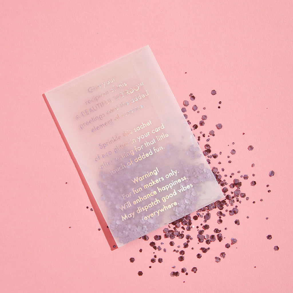 HAPPY BIRTHDAY TO YOU ECO GLITTER GREETINGS CARD